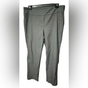 Hilary Radley Women’s Gray Pull-on Straight-Leg Dress Pants (XL)